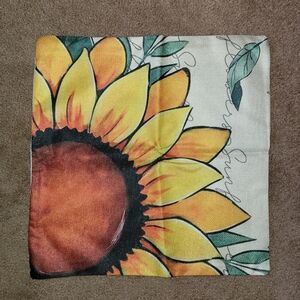 Sunflower Accent Pillow Cover